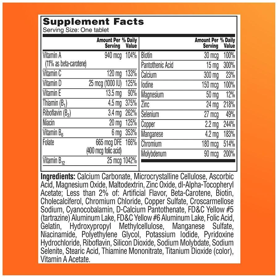 One A Day Women
s 50+ Multi-Vitamin, Tablets 8