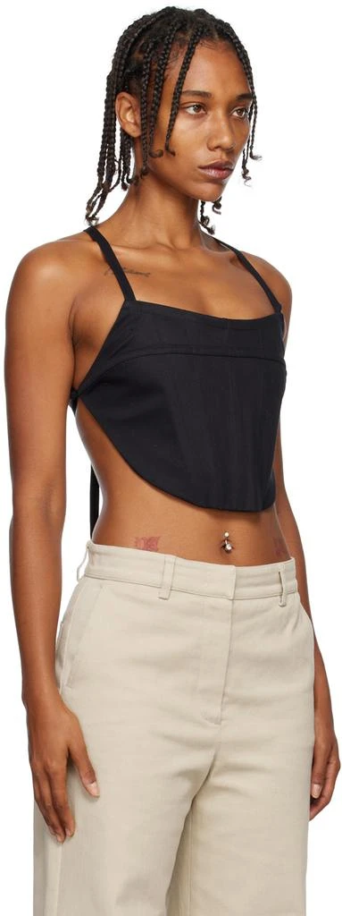 ROSETTA GETTY Black Tie Back Corset 2