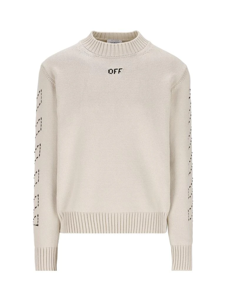 Off-White Off-White Arrows Motif Crewneck Knitted Jumper 1