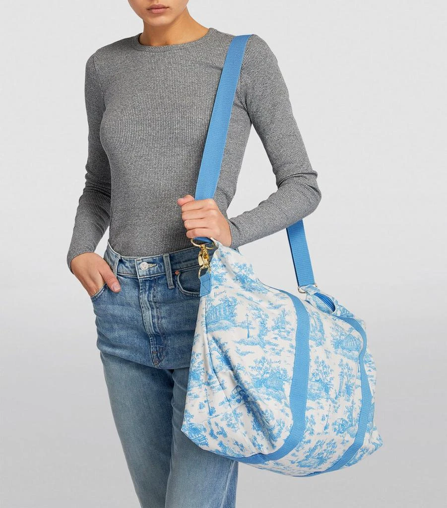 Harrods Toile Foldable Overnight Bag 5