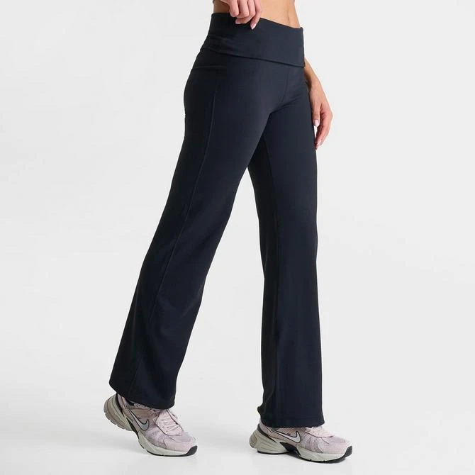 NIKE Women's Nike One Dri-FIT High-Waisted Fold-Over Flare Leggings 3