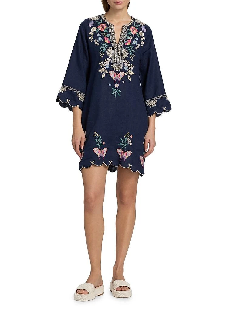 Johnny Was Arva Linen Scallop Minidress - Dresses & Skirts - Compare Prices from 1+ Stores - BeyondStyle Johnny Was Arva Linen Scallop Minidress - Dresses & Skirts - Compare Prices from 1+ Stores - BeyondStyle