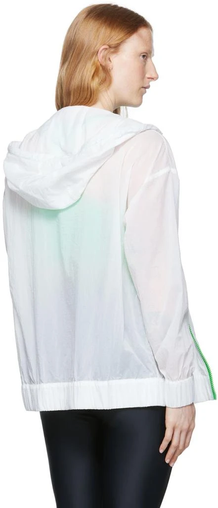 Ganni SSENSE Exclusive White Recycled Nylon Sport Hoodie 3