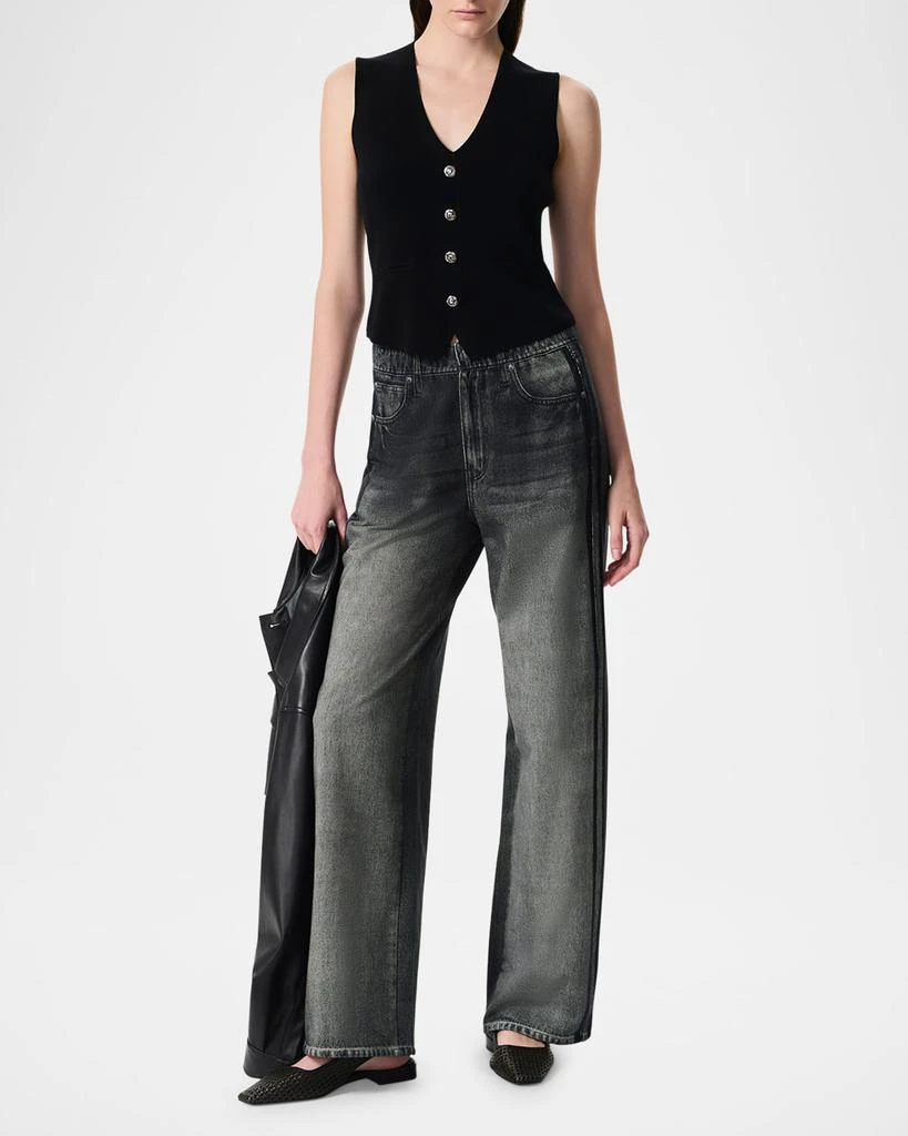Rag & Bone Miramar Cotton-Terry Wide-Leg Track Pants 2