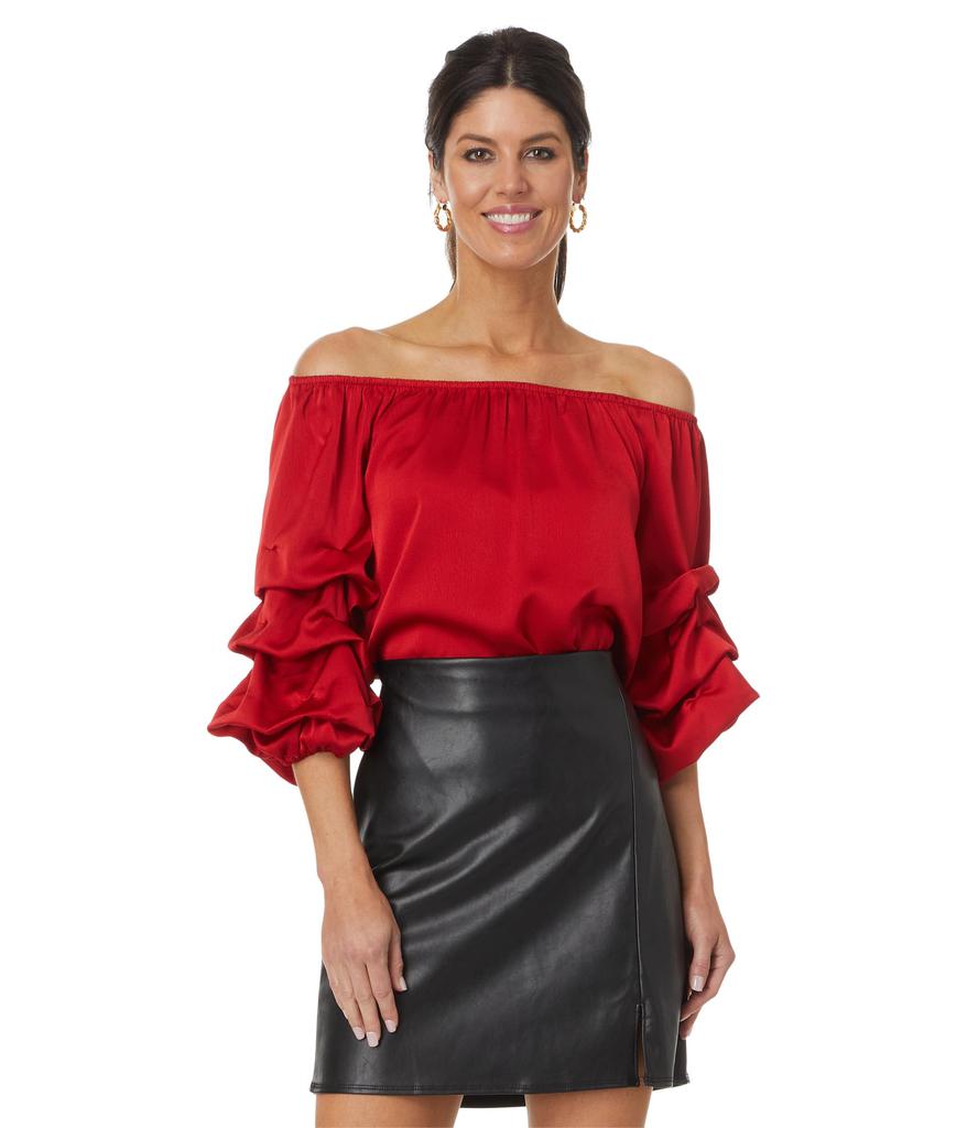 Vince Camuto Off-the-Shoulder Bubble Sleeve Blouse