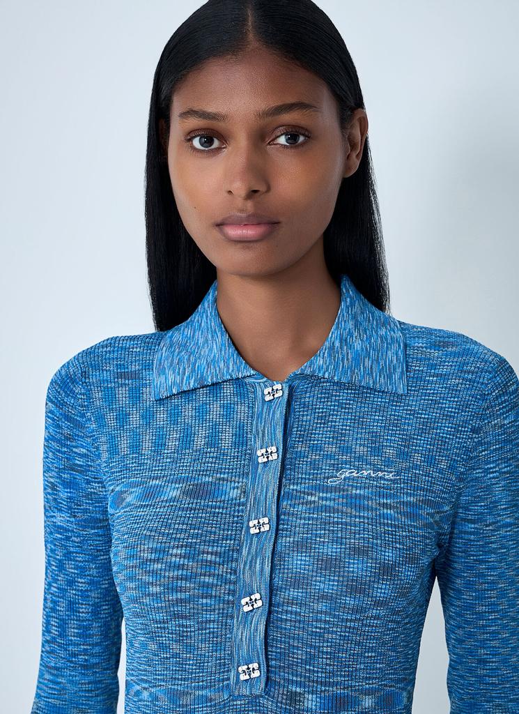 Shop Space-Dyed Polo Sweater on Sale at BeyondStyle – Get 52% Off