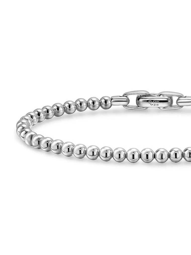 David Yurman Spiritual Beads Metal Bead Bracelet in Sterling Silver, 4MM 5