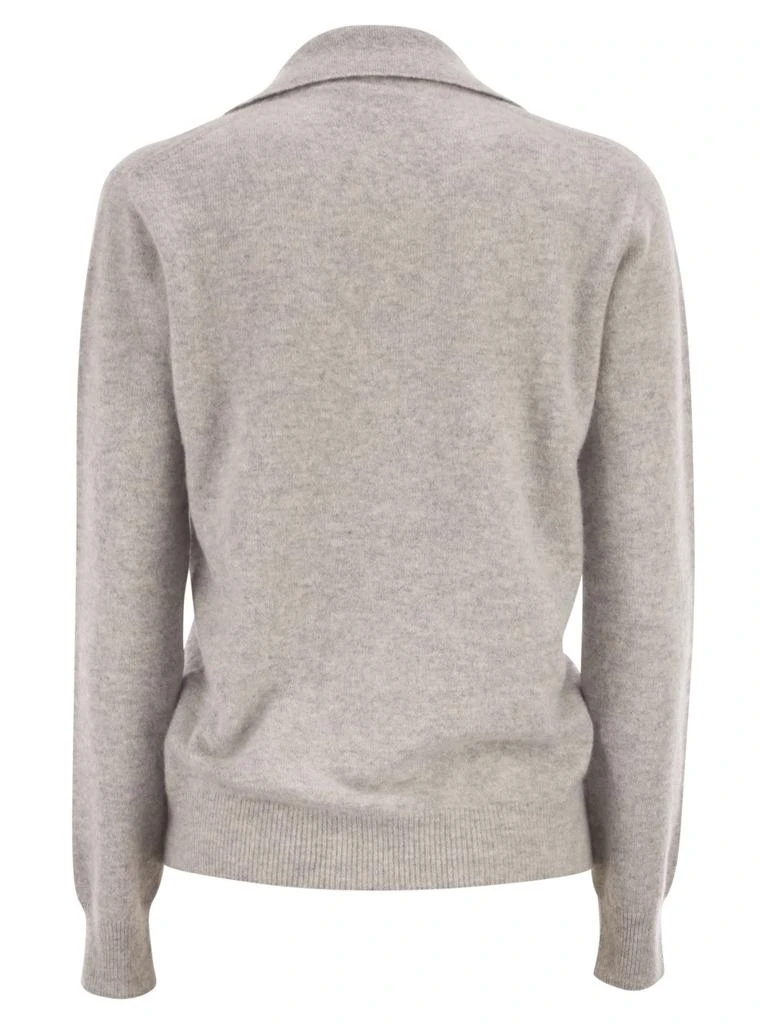 VANISÉ Patty - V-Neck Jumper With Polo Collar 2