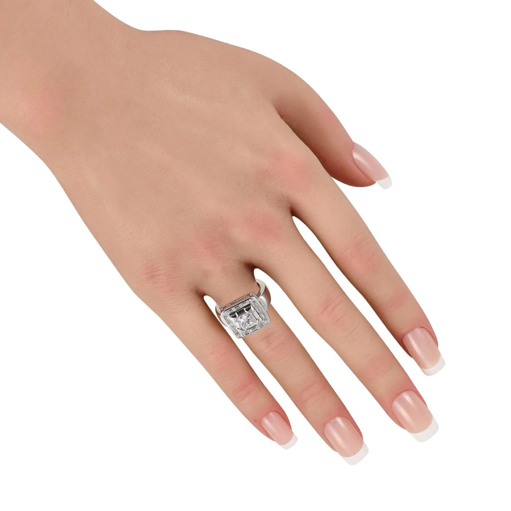 LB Exclusive Platinum 2.17ct Diamond Ring MF12-122425 3