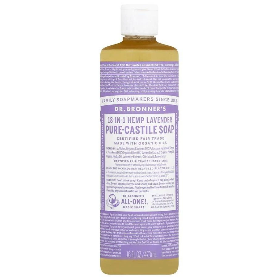 Dr. Bronner's Magic Soaps 18-in-1 Hemp Pure-Castile Soap Lavender 1