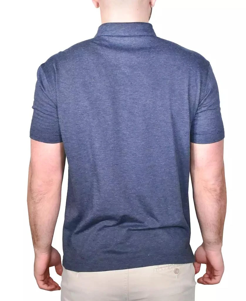 Vintage 1946 Men's Heather Slub Knit Jersey Polo 2