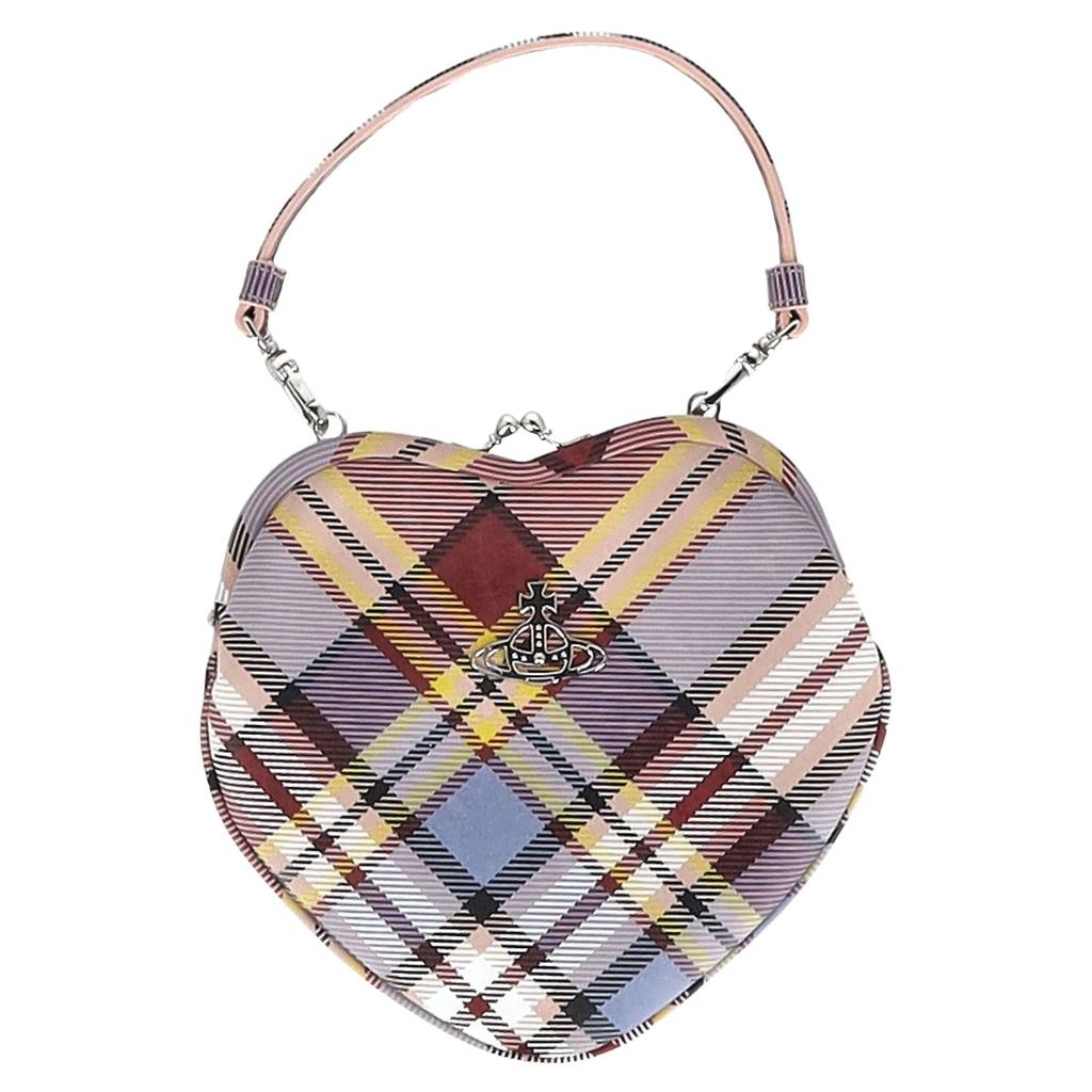 Vivienne Westwood Red Synthetic Leather Belle Heart Handbag