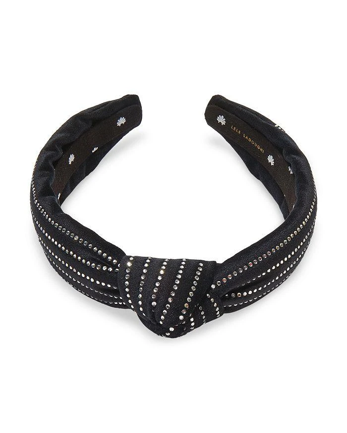 Crystal Pinstripe Slim Knotted Headband – On Sale Now with  display picture 3