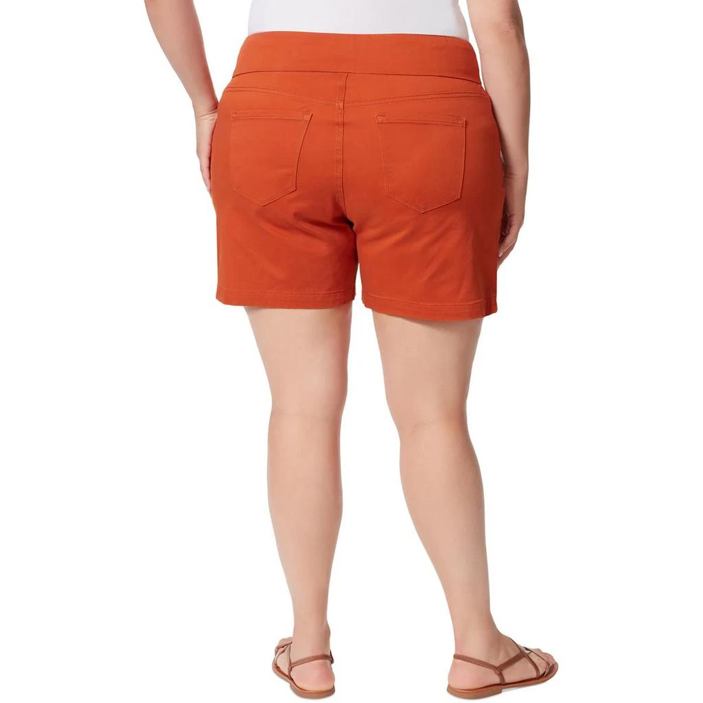 Gloria Vanderbilt Plus Womens High Rise Short Denim Shorts 2