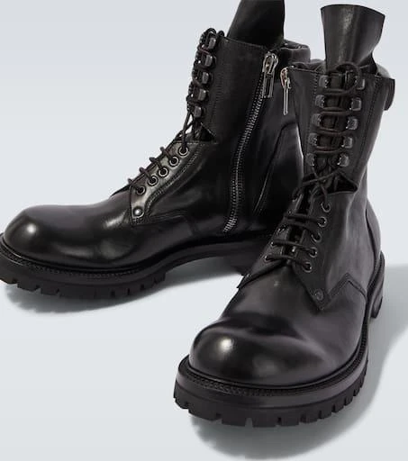 Rick Owens Leather combat boots 3