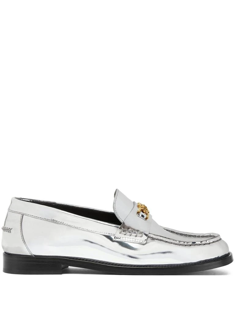 Versace Gray Loafers Slip-On Elegance 22970454_53221055_322.jpg main image 4