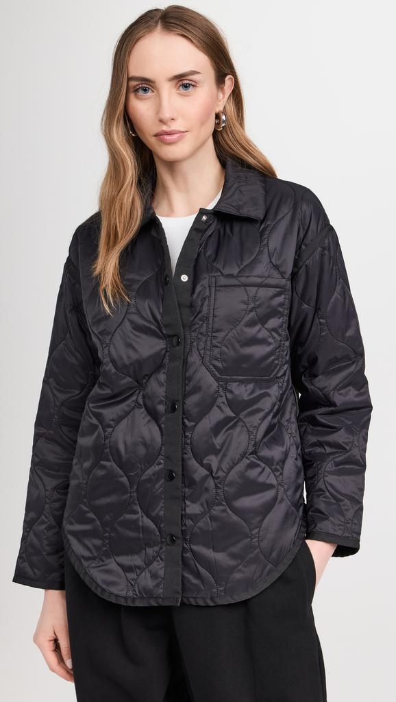 Sacai Navy & Black Rip Stop Quilted Coat - Coats - Compare