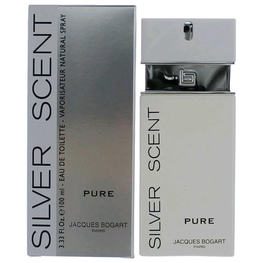 JACQUES BOGART 2pcs Silver Scent Pure by , 3.4 oz Eau De Toilette Spray for Men 1