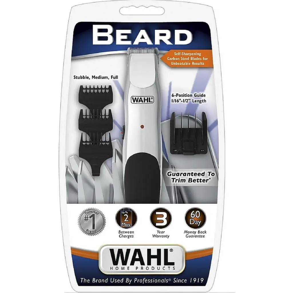 WAHL Groomsman Beard and Mustache Trimmer - Rechargeable Grooming Kit - 9916-817-MI
