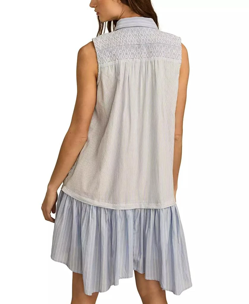 Lucky Brand Women's Breezy Cotton Sleeveless Shirt Dress 4
