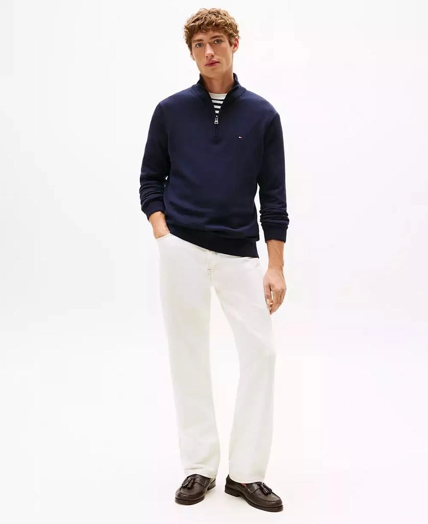 Tommy Hilfiger Men
s Essential Quarter-Zip Pullover Knit Sweater 4