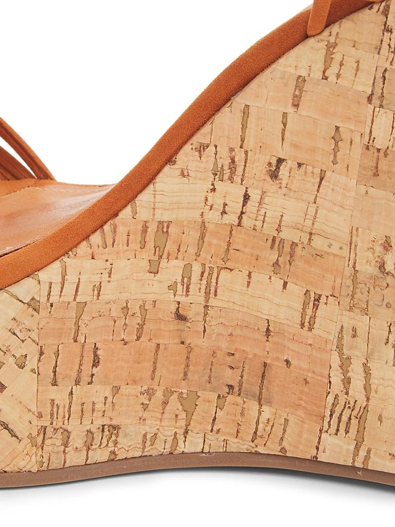 Schutz Calabria 100MM Suede Platform Wedge Sandals 5
