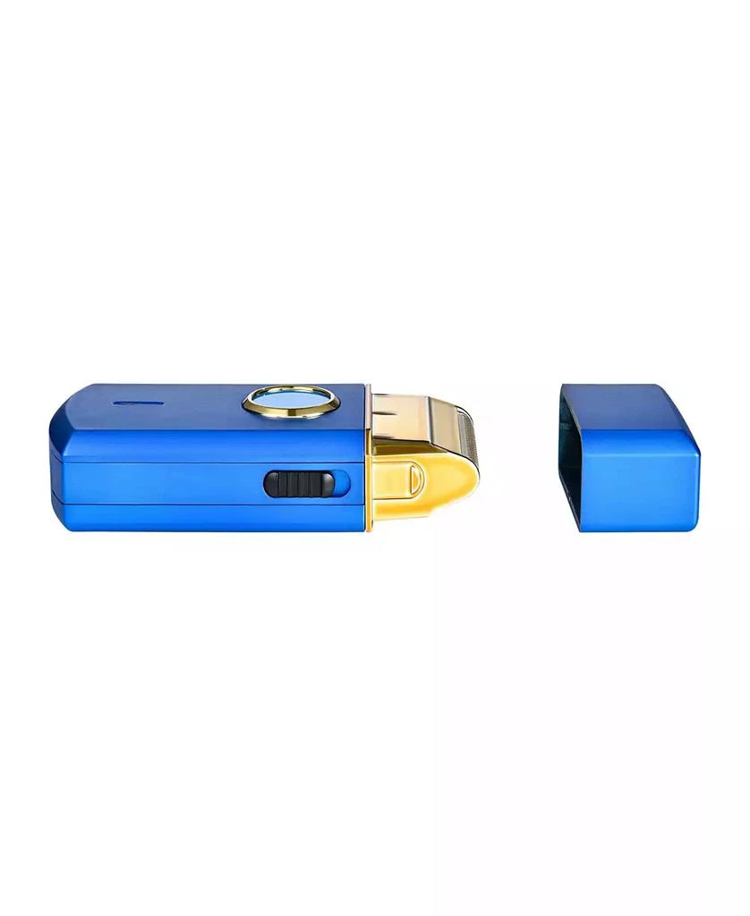 StyleCraft Professional Uno Travel Sized Single USB Rechargeable Mens Foil Shaver with Cap - Blue 6
