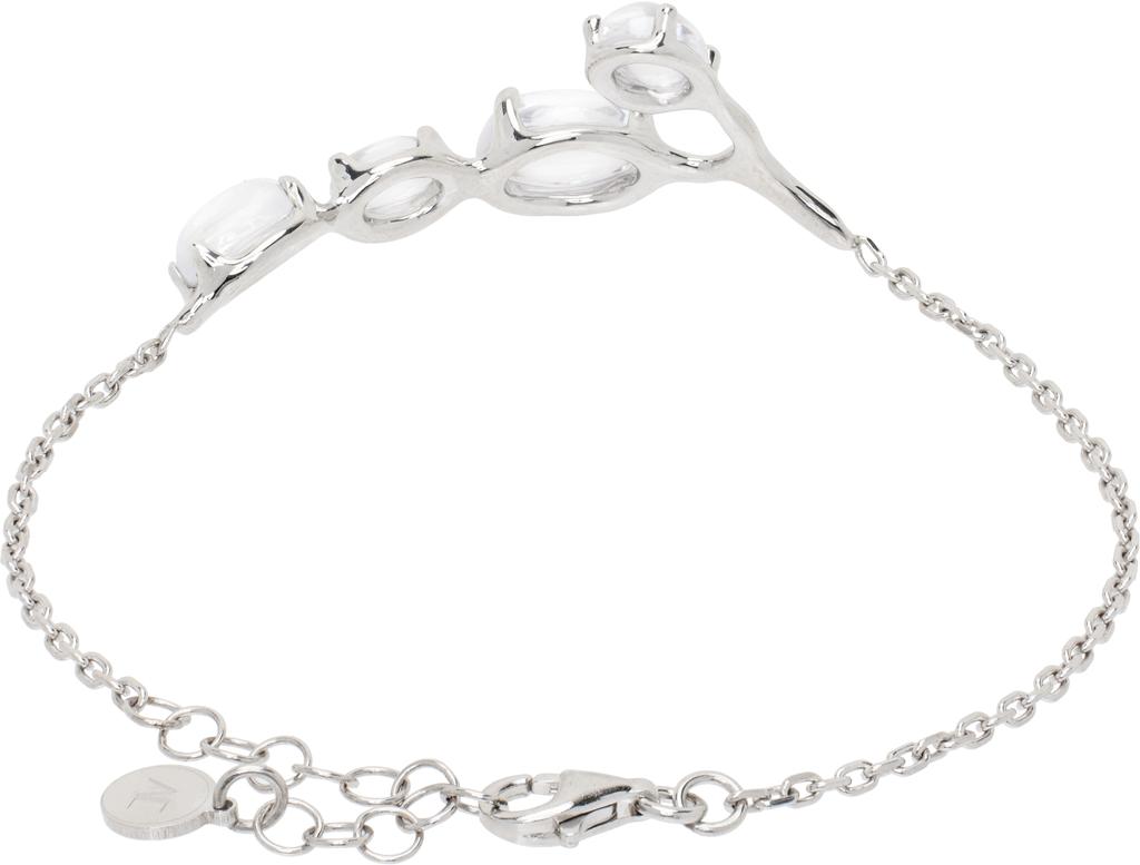 Alan Crocetti Silver Clear Droplet Bracelet