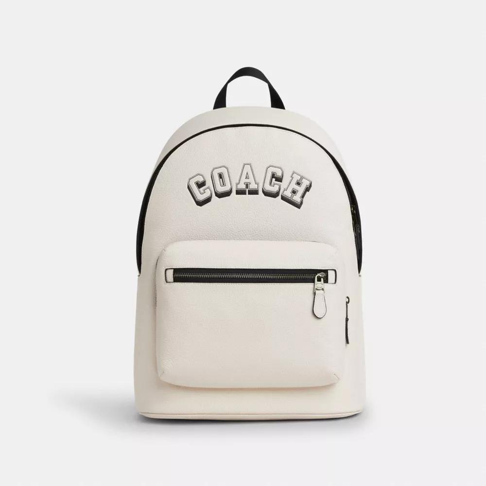 Coach West Backpack With Varsity Motif