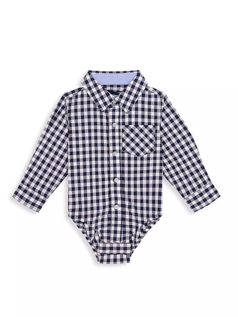 Andy & Evan Baby's Gingham Shirt Bodysuit