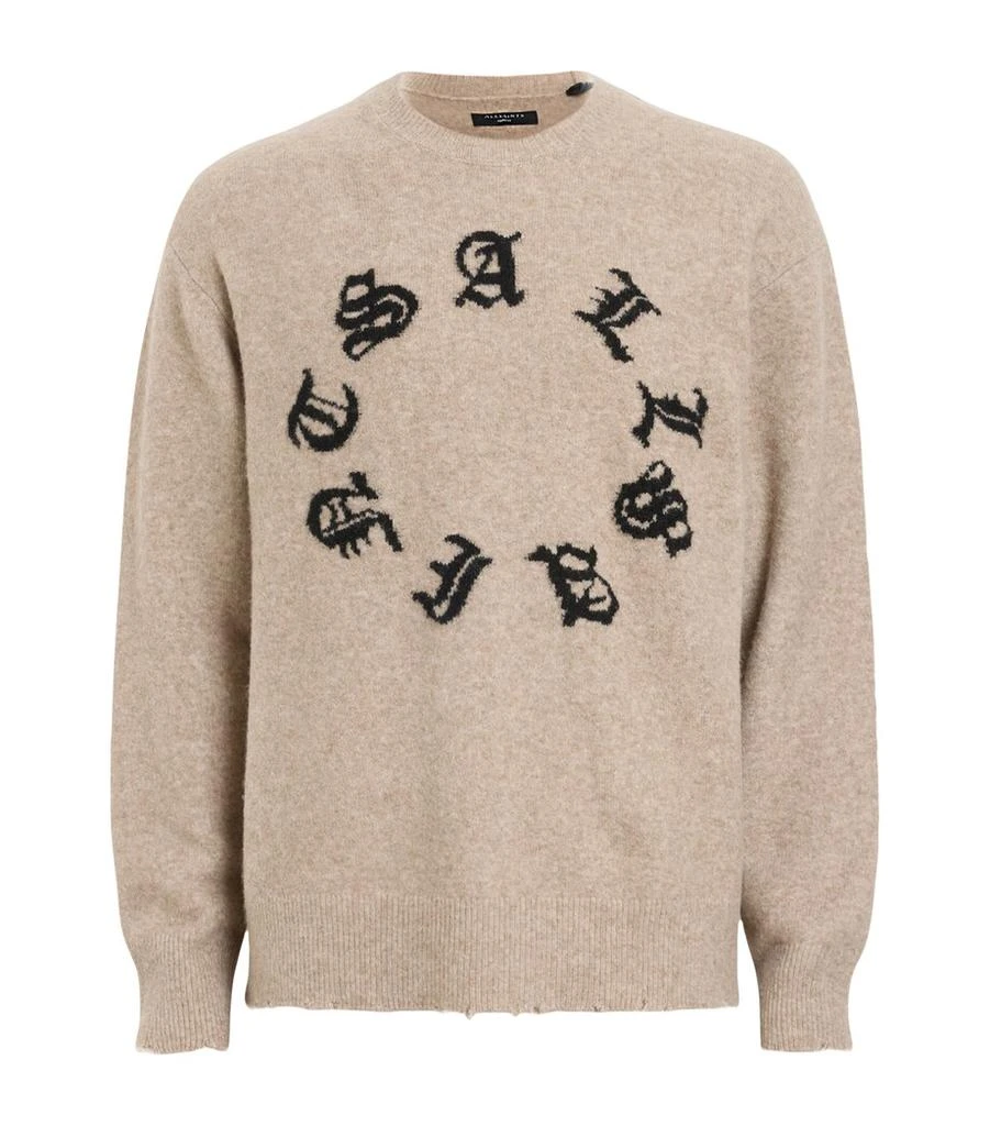 ALL SAINTS Wool-Blend Scripture Sweater 1