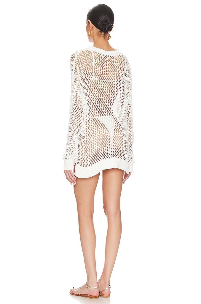 Beach Riot Beach Riot - Hilary Mesh Round Neck Sweater
