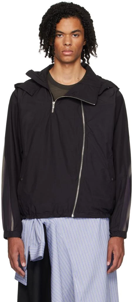 JiyongKim Black Sun-Bleached Rain Jacket 1