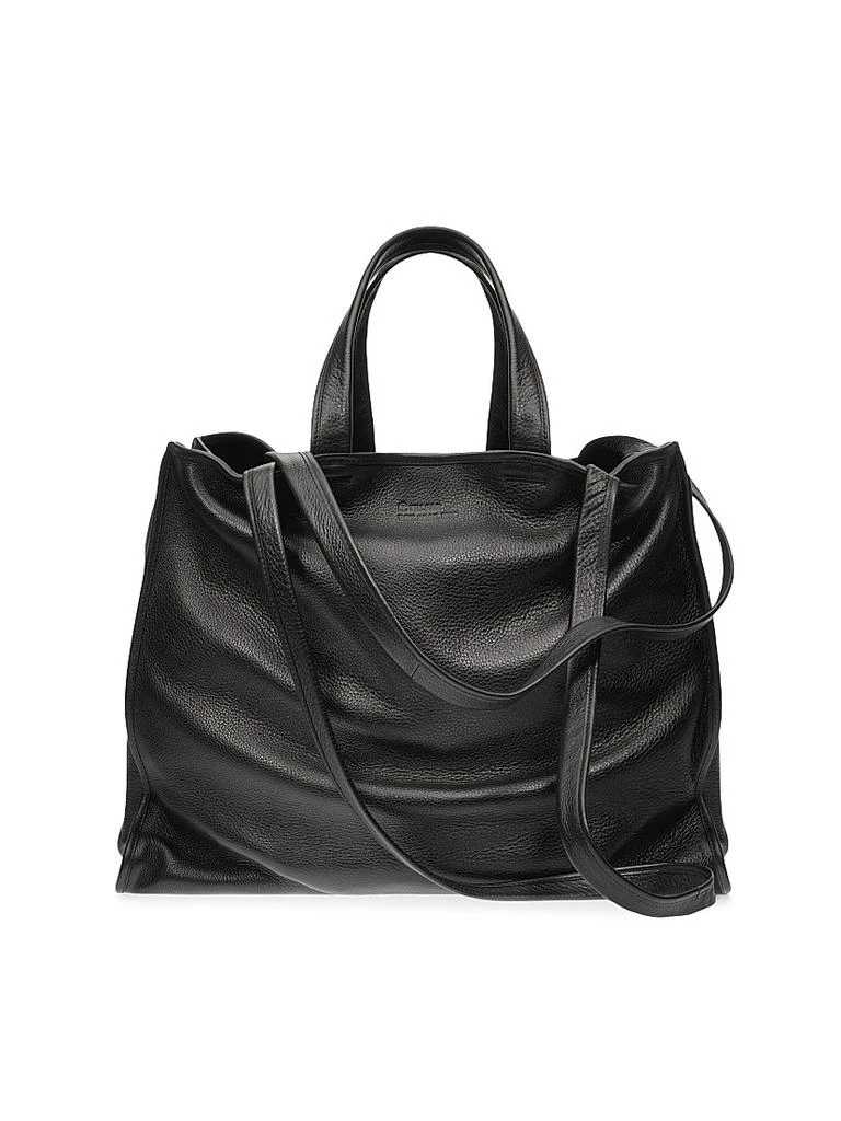 Telfar Large Pebbled Leather Carry Bag 3