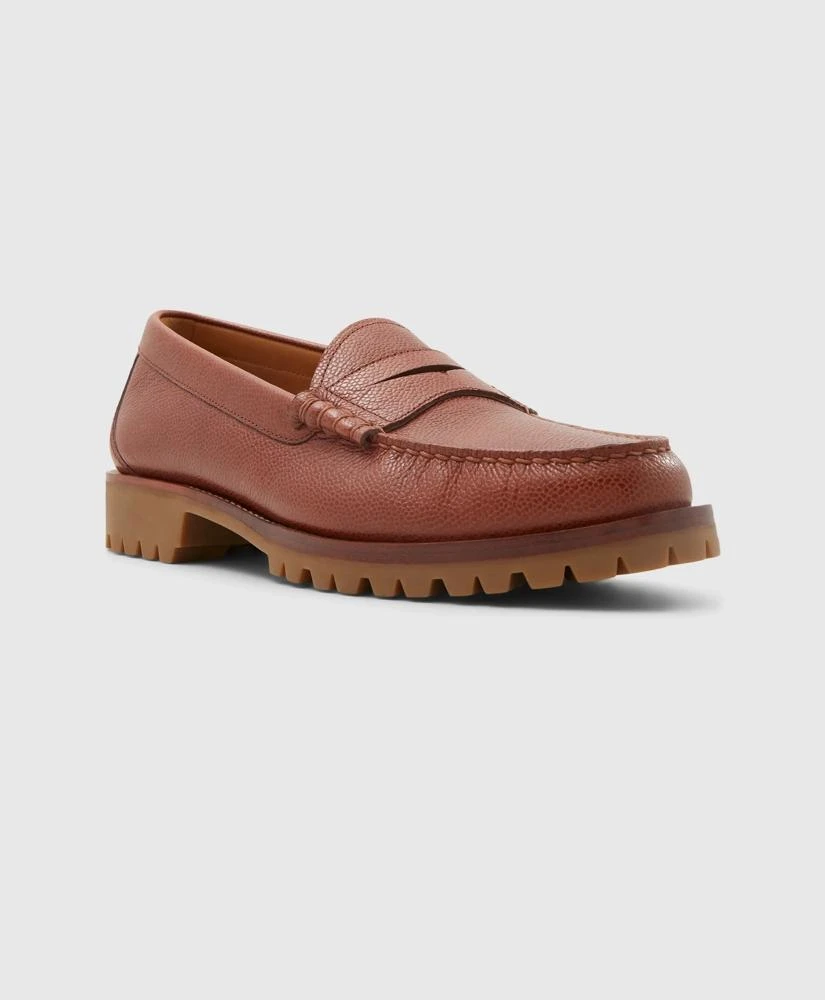 Brooks Brothers Leather Penny Loafer with Lug Sole 1