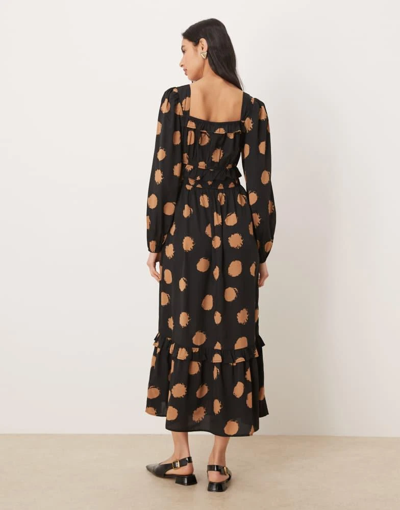 bardot brown polka dot dress Haylie Brown Polka Dot Off Shoulder Mini Dress - 10