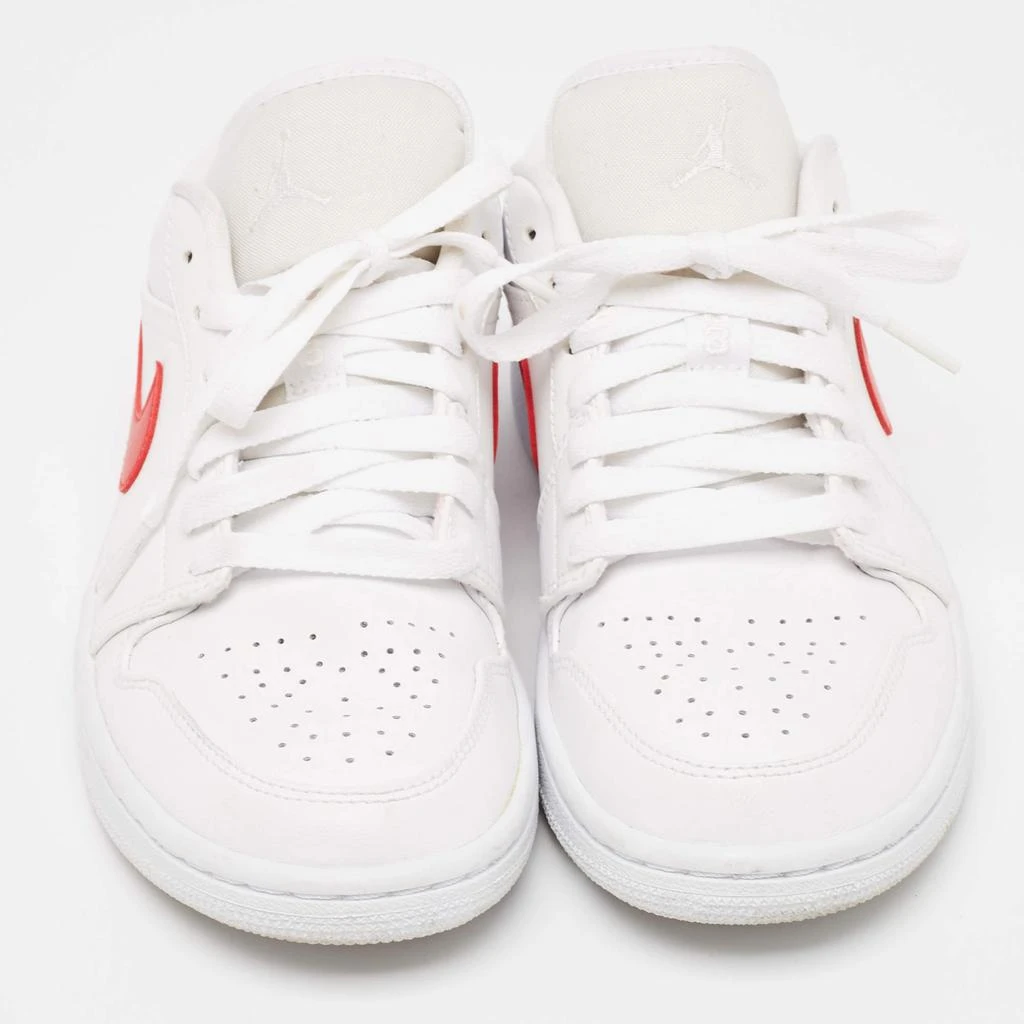 Jordan Air Jordans White/Red Leather Air Jordan 1 White Red Sneakers Size 37.5 3