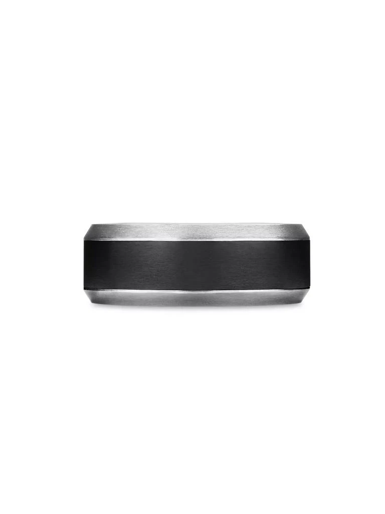 David Yurman Beveled Band Ring in Grey Titanium 3