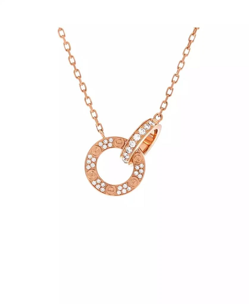 Cartier Love Interlocking Pave Necklace