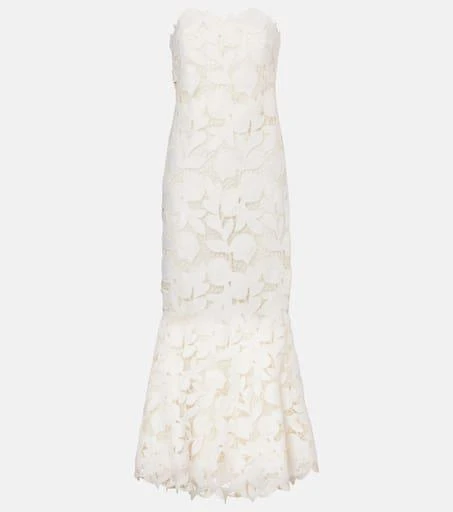 SIMKHAI Valetta embroidered midi dress 1