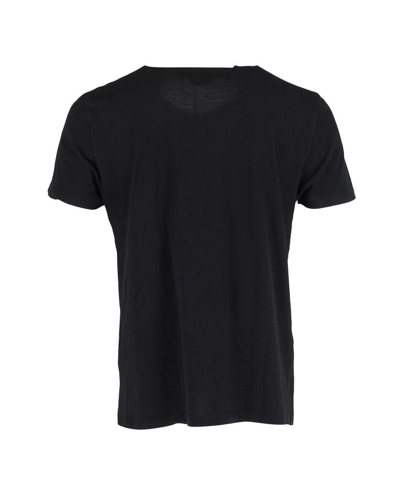 Christian Dior Christian Dior Rose-Print T-Shirt in Black Cotton