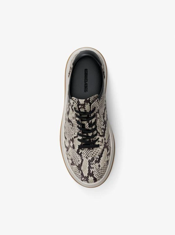 Michael Kors Hayes Snake Embossed Leather Platform Sneaker 6