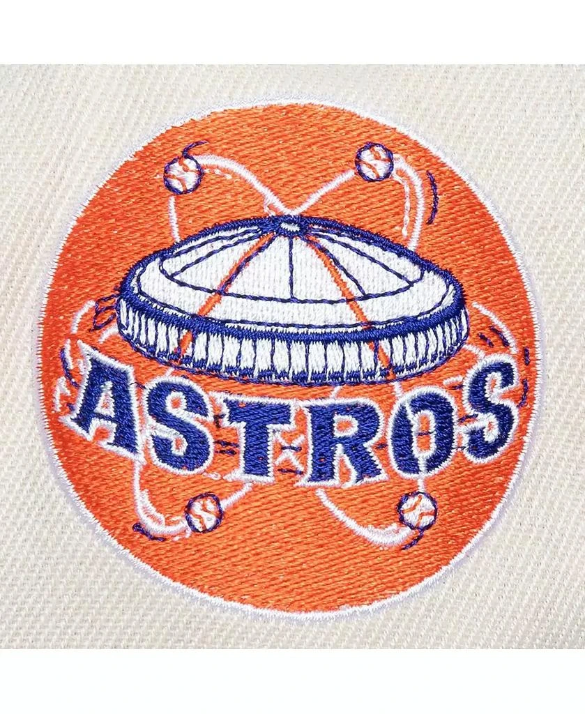 Mitchell & Ness Men's Cream Houston Astros Cooperstown Collection Speed Zone Snapback Hat 2