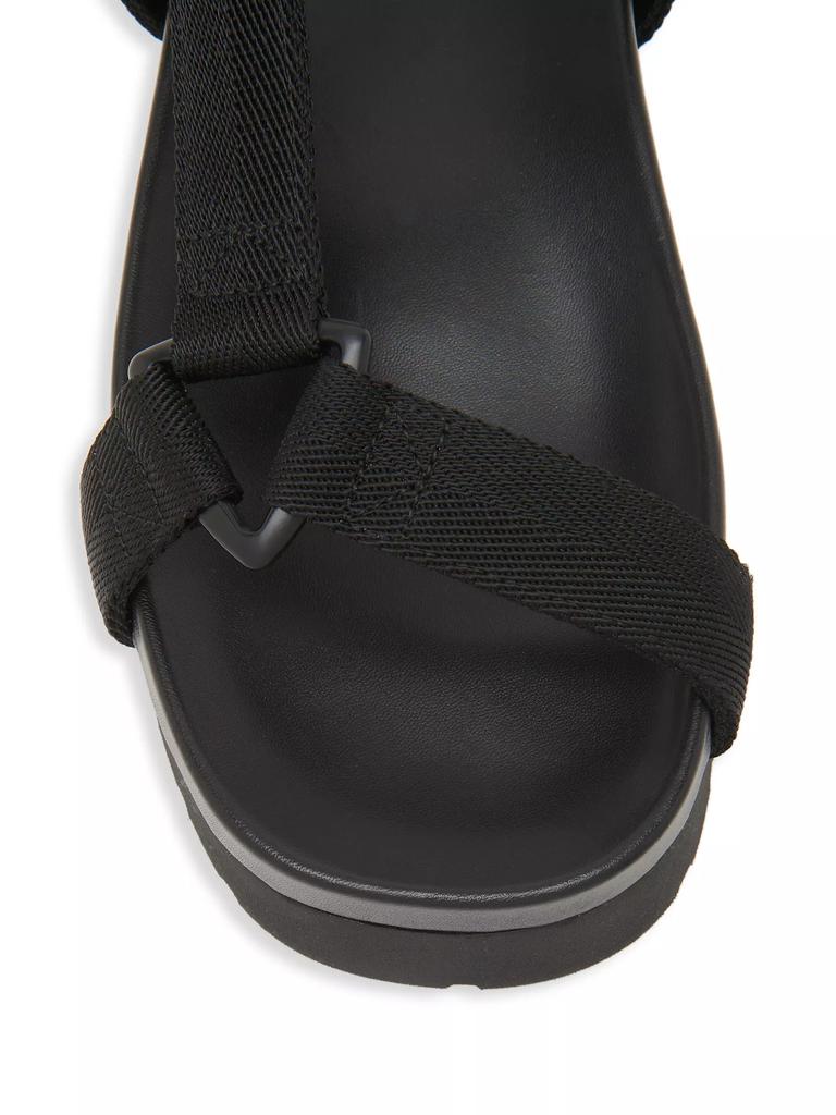 Bottega Veneta Trip 50MM Nylon Platform Sandals BLACK 42-12