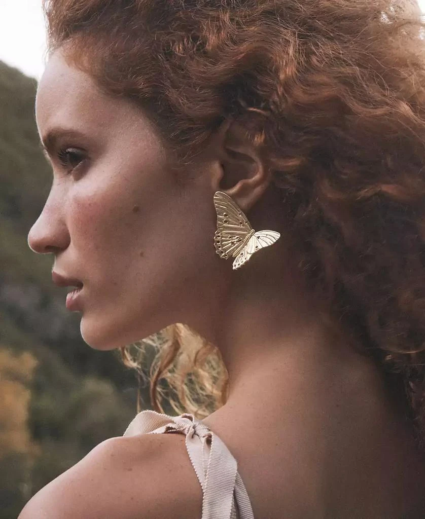 Kendra Scott Cailey 14k Gold Over Brass Butterfly Statement Stud Earrings 4