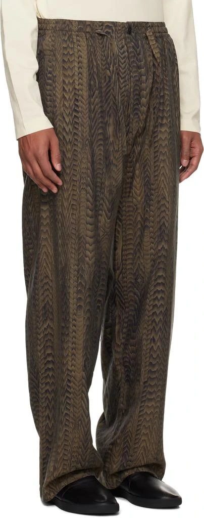 Lemaire Brown FreelingWaters Edition Printed Pyjama Pants 2