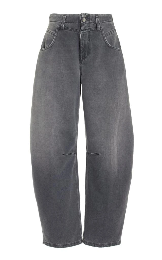 Closed CLOSED - Ridge-X Rigid High-Rise Horseshoe Jeans - Grey - 24 - Moda Operandi 1