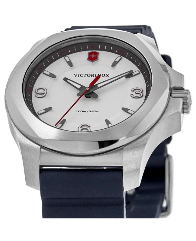 Swiss Army Victorinox Swiss Army I.N.O.X. V Quartz White Dial Blue Rubber Strap Women's Watch 241919 2