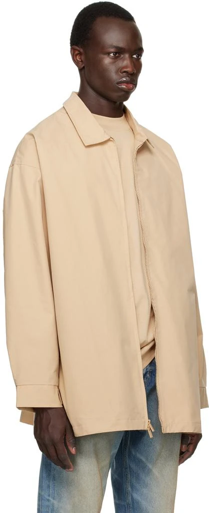 Essentials Beige Zip Jacket 2