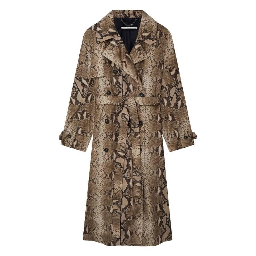 コート STELLA MCCARTNEY OVERSIZE TWEED LONG COAT Women Beige tweed Double-Breasted Tweed Long Coat | Stella